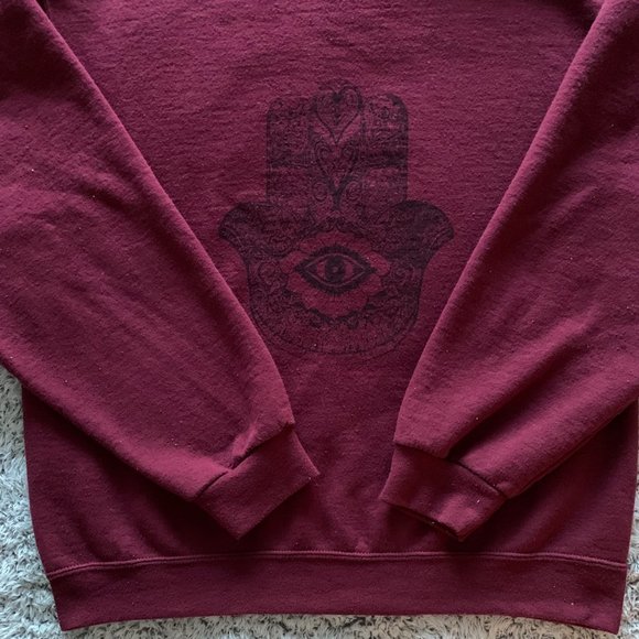 Hand of Hamsa Sweatshirt. Medium. - Picture 5 of 7